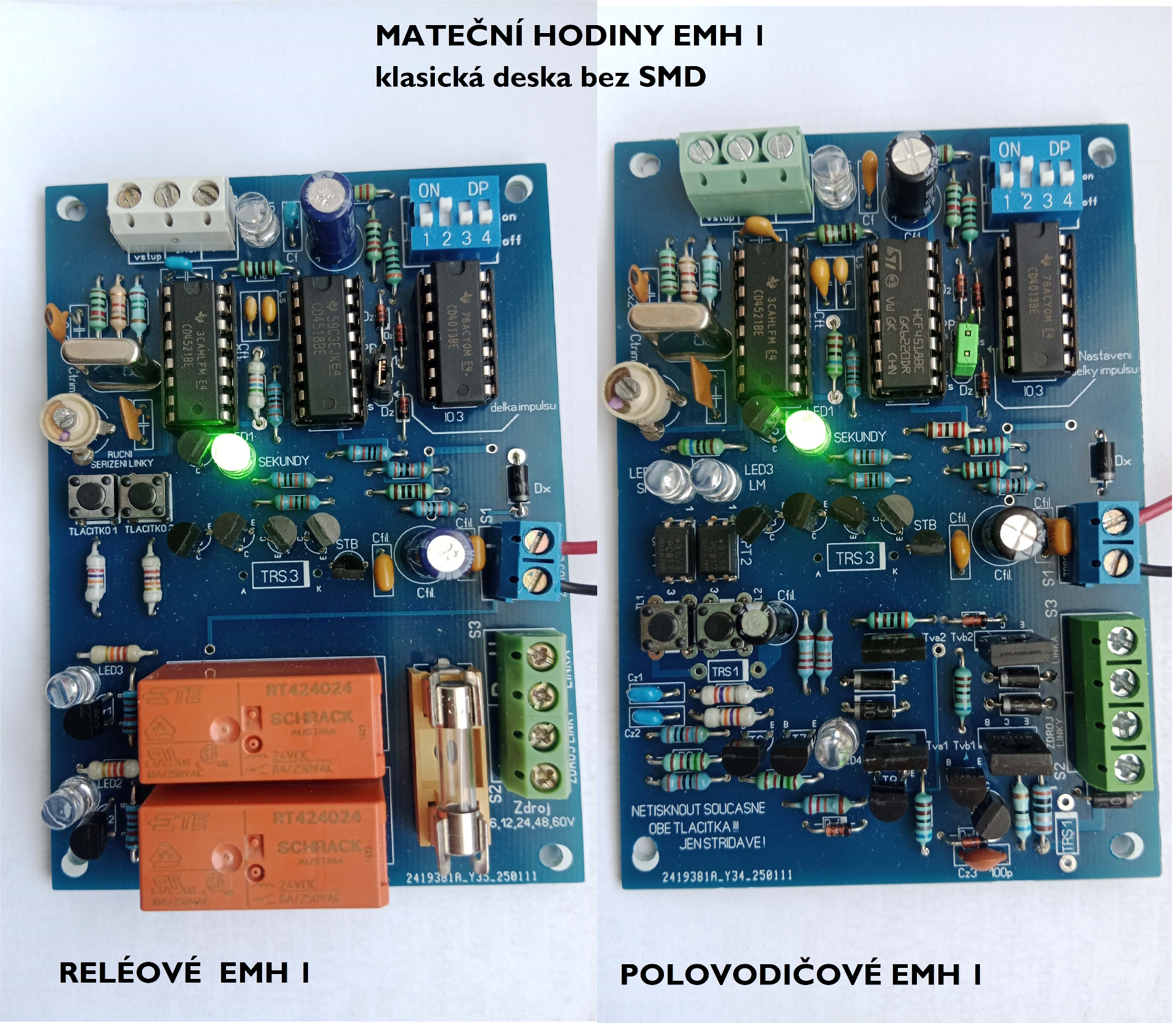 EMH 1 v klasickém provedení bez SMD