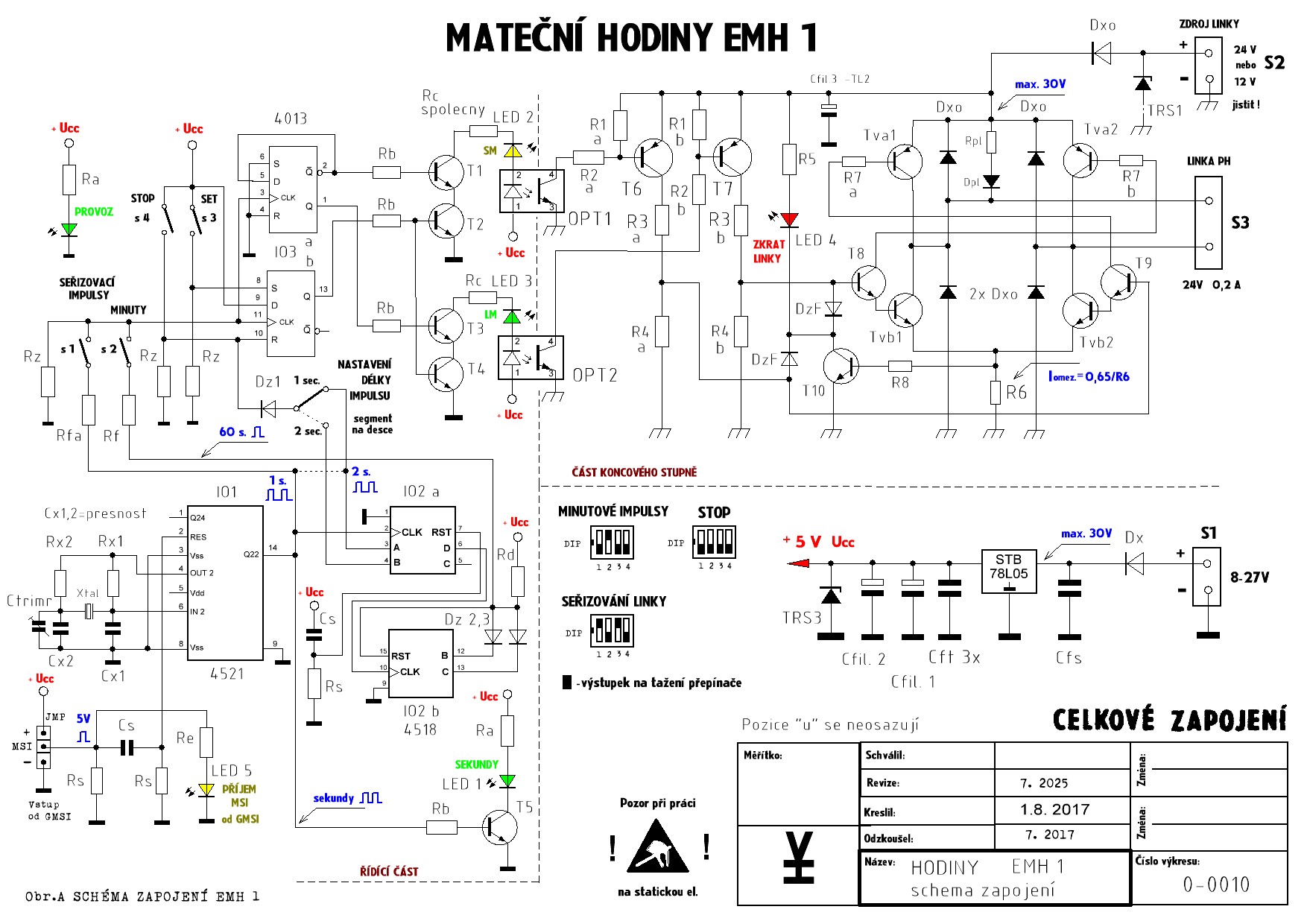Schéma zapojení EMH 1